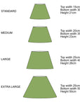 Cream Velvet Steep Empire Lampshade | Handmade Ceiling Light Shade | UK