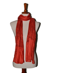 OM Hand Block Bhakti Yoga Prayer Sanskrit Hindu Mantra Shawl-3
