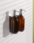 Chrome Double Wall Mounted Soap Dispenser