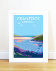Crantock Beach Travel Poster