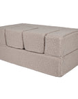 MeowBaby® Bearly Cube Sofa - Light Grey