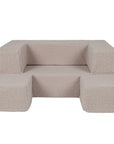 MeowBaby® Bearly Cube Sofa - Light Grey