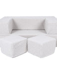 MeowBaby® Bearly Cube Sofa - White