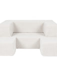MeowBaby® Bearly Cube Sofa - Cream