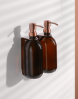 Copper Double Wall Mounted Soap Dispenser