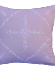 Hand Embroidered Sequins Decorative Lavender throw Pillow-0
