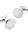 Oval Cufflinks in Silver