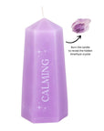 Calming Crystal Candle with Rough Amethyst