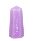 Calming Crystal Candle with Rough Amethyst