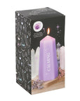 Calming Crystal Candle with Rough Amethyst
