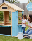 Wooden Café Shop Playhouse for Kids