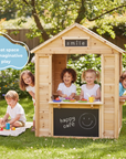 Wooden Café Shop Playhouse for Kids