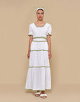 The Tara White Maxi Dress