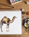 Camel Birthday Cake Happy Birthday Card