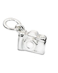 Vintage Camera Personalised Silver Charm