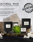 55oz Natural Non-Toxic Candle, Rosewater, Peony Water, Washed Woods