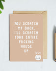 I'll Scratch Your Entire Fucking House Up Card From The Cat