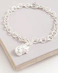 Cat Silver Charm