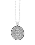 Celtic Mandala Personalised Silver Necklace