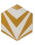 Modern Moroccan chevron hex cement tiles, premium blue and white handcrafted tiles, stylish UK flooring, trending home decor by Maria Starling Design at brixbailey.com