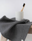 Honeycomb Fine Waffle Towel - Charcoal