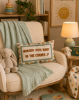 Nobody Puts Baby In The Corner Needlepoint Pillow