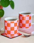 Checkerboard mug