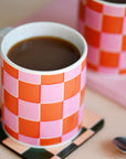Checkerboard mug