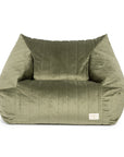 Chelsea Armchair Beanbag in Olive Green by Nobodinoz
