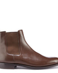 Brown Leather Chelsea Boots, Welted Leather Sole