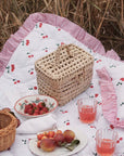 Cherry Ruffle Quilt & Pillow