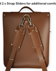 Handmade Leather City Backpack - Chestnut
