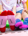 Children's Pink Stripe Bamboo Socks