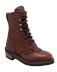 Children's Chestnut Packer Leather Boots-0