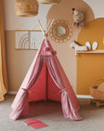 Fairy Kids Play Tent with Tulle in Cognac