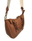 SADDLER "Chloe" Real Leather Twin-Handle Handbag with Crossbody Strap - Handmade, with Keepsake Pouch