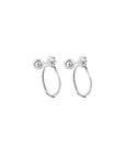 Chord Silver Statement Earrings