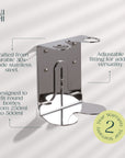 Chrome Double Bottle Holder