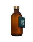 Amber Glass Bottle and Metal Cap