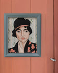 Clover Framed Embroidery Print