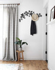 Black Metal Minimalist Coat Rack