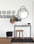 Black Metal Coat Rack Minimalist Design