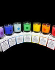 Complete Chakra Crystal Infused Scented Candle Set