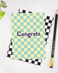 Congrats Checkerboard Congratulations Card