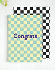 Congrats Checkerboard Congratulations Card