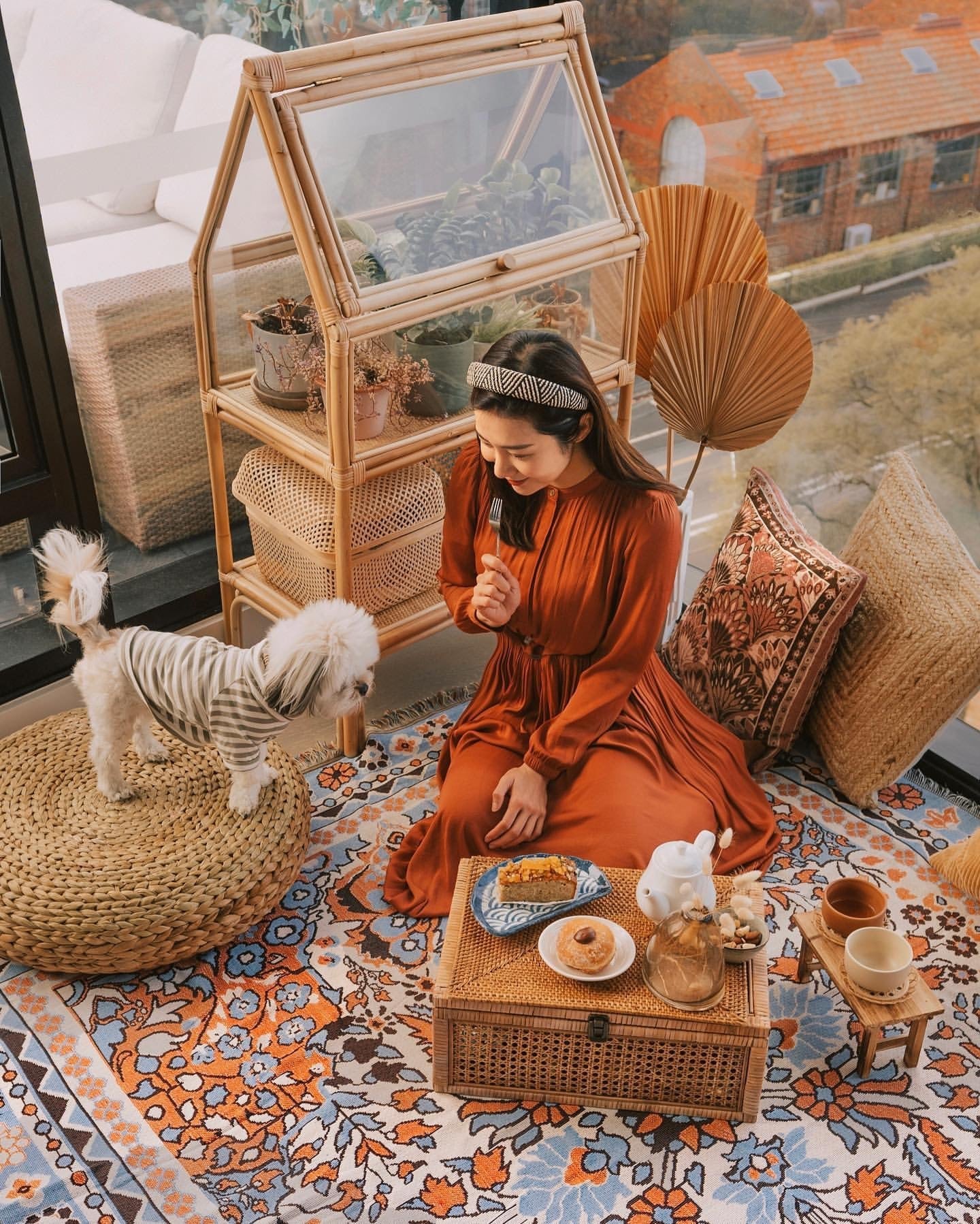 PS I Love You' Woven Picnic Rug / Throw