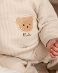 The Teddy Bear Boucle Wrap Baby Grow Romper