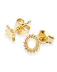 Celestial Sun Stud Earrings