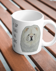 Cream Chow Chow Mug – "Every Sip You Take, I’ll Be Watching You"