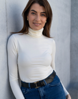 Roll Neck Micro Modal Top